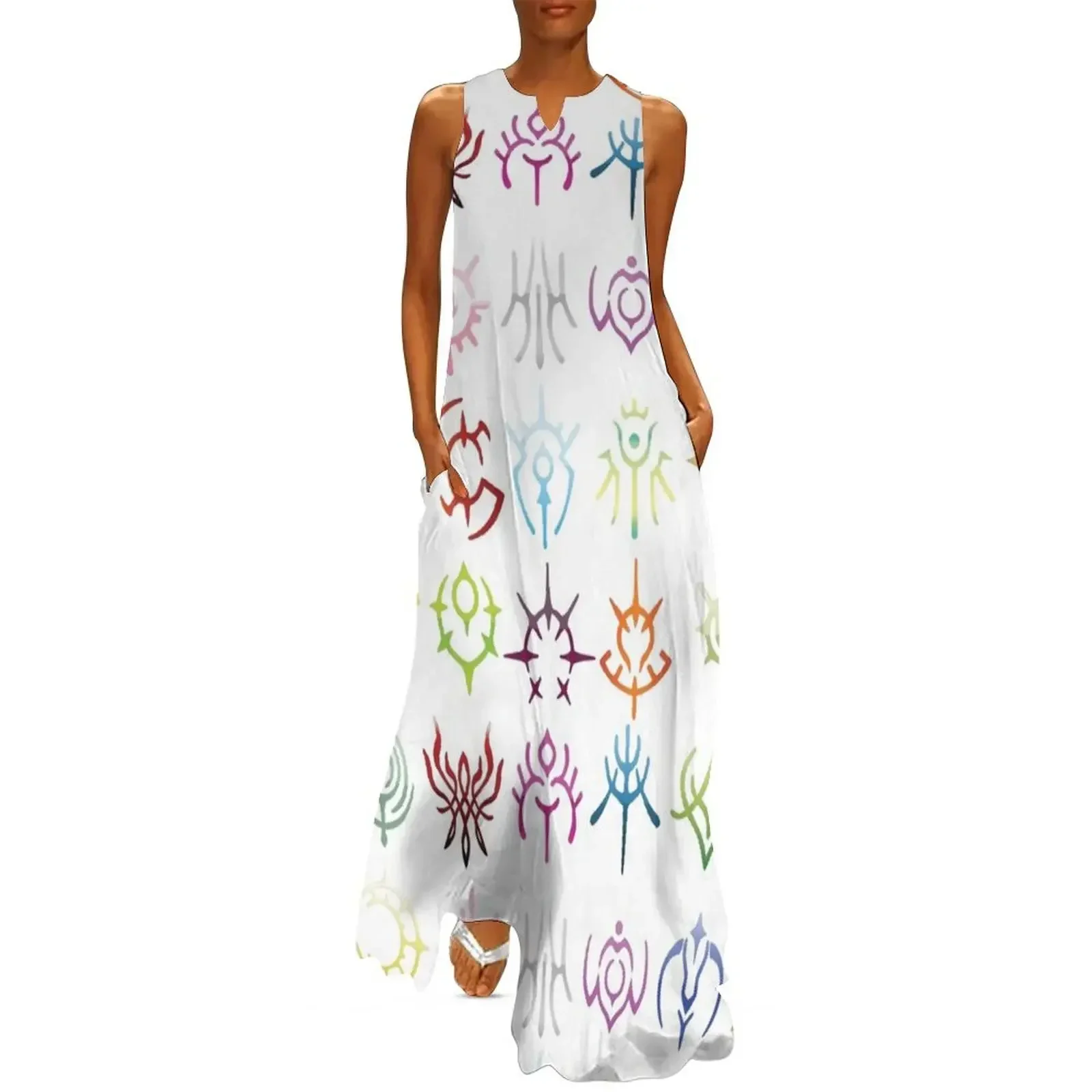 

The crests - colored version Long Dress summer women's dress 2025 clothes Women's skirt dresses for womens Dress