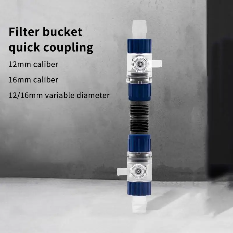 Quick Release Connector Fish Tank Filter Replace Accessories Aquarium Filter Water Valve Hose 12mm/16mm/20mm Single/Double Tap
