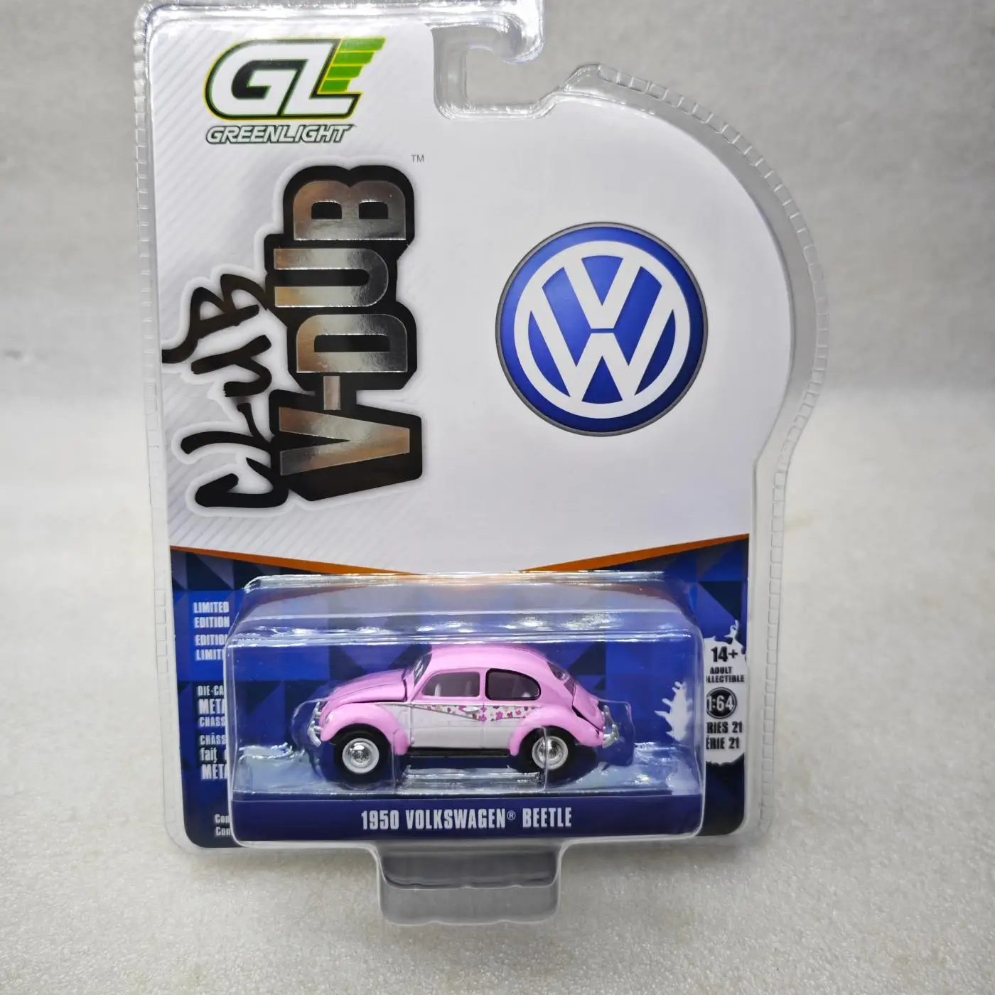 

GreenLight 1:64 1950 Volkswagen Beetle миниатюрный автомобиль из сплава, литье под давлением, металлическая коллекция, модель автомобиля, детские игрушки