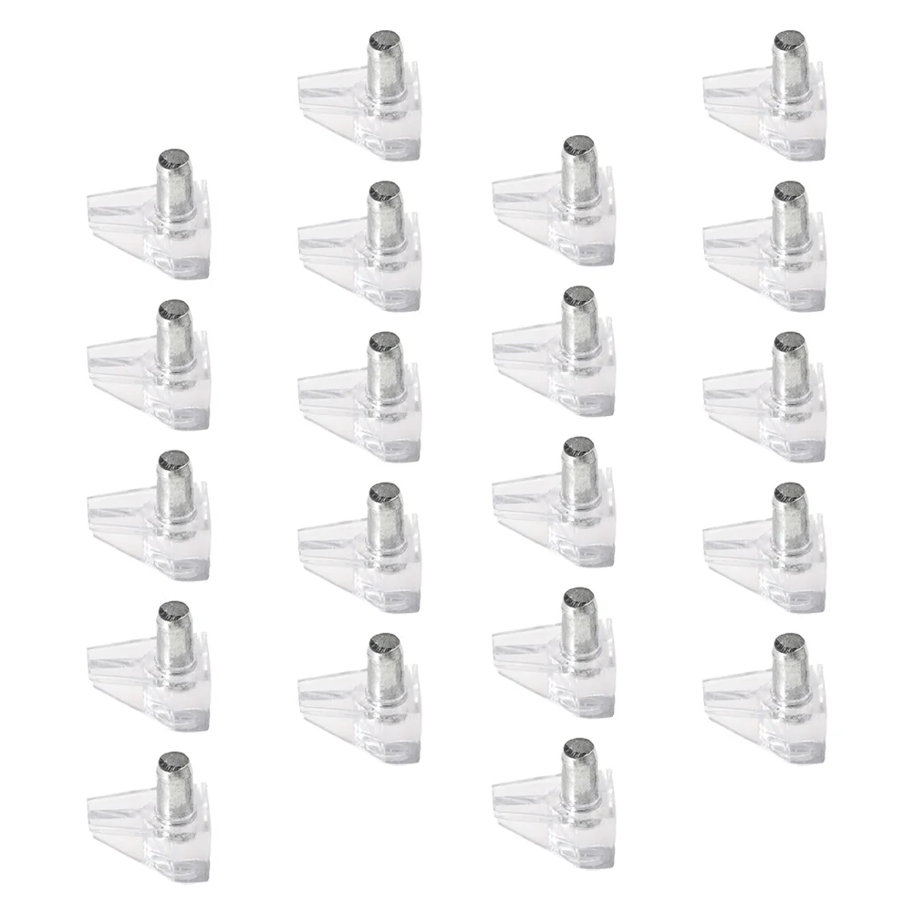 

120pcs Closet Rod Brackets Brackets Durable Plastic Iron Bookcase Closet Rod Kitchen Cabinet Display Shelves Pegs Hardware