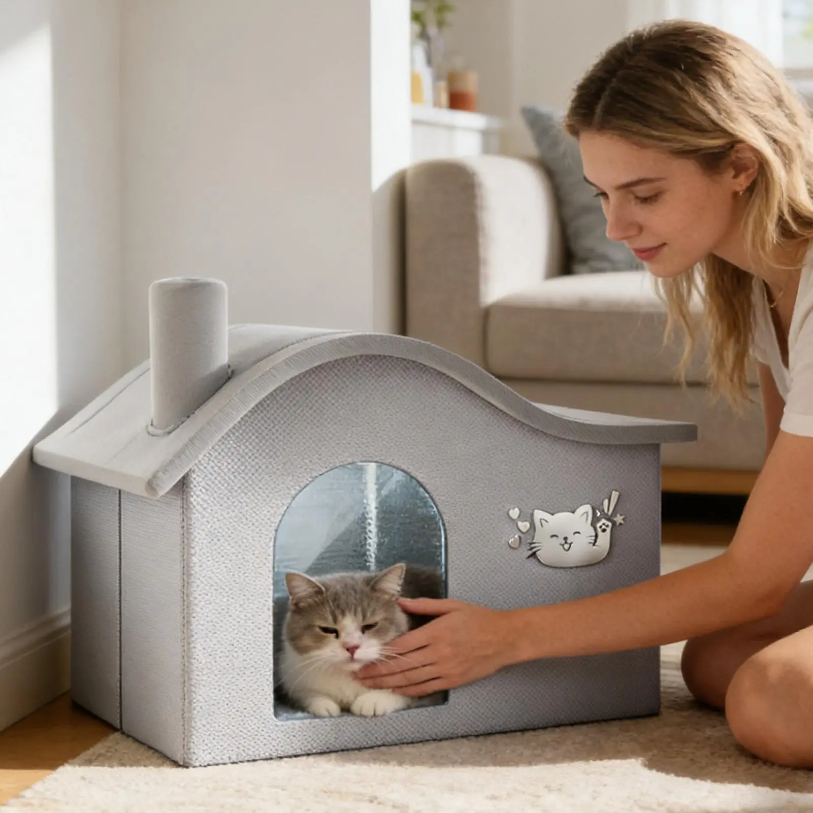 Foldable summer small Cat dog Ice House Air Conditioning BED Summer Cooling Tool Nest Dog Dog Four Seasons Pet Ice House view 4