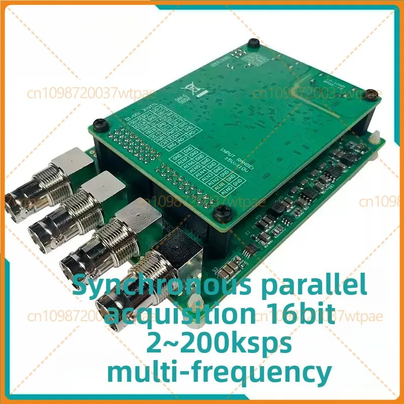 For 4 Channel IEPE Vibration Shock Acoustic Acquisition Card 16Bit 200Ksps Sampling Rate
