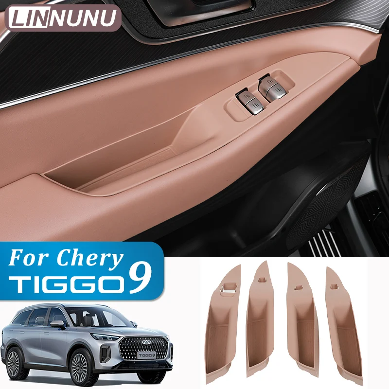 LINNUNU For Chery Chirey Tiggo 9 2025 2026 Car Accessories Interior car central control window lifting panel button Silicone pad