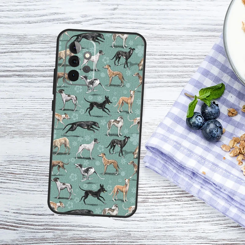 Galgo Greyhound Dog Case For Samsung Galaxy A54 A34 A14 A13 A33 A53 A12 A32 A52 A71 A51 A15 A25 A55 A35 Cover