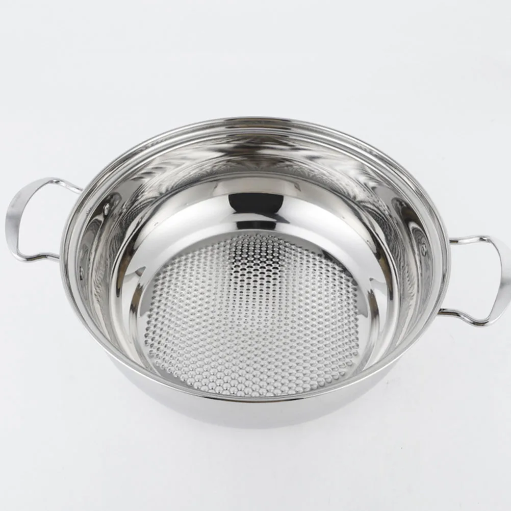 

Stainless Steel Hot Pot Large Capacity Cookware Non Sticky Stockpot Thickened Bottom Easy Clean Glass Cover Suitable
