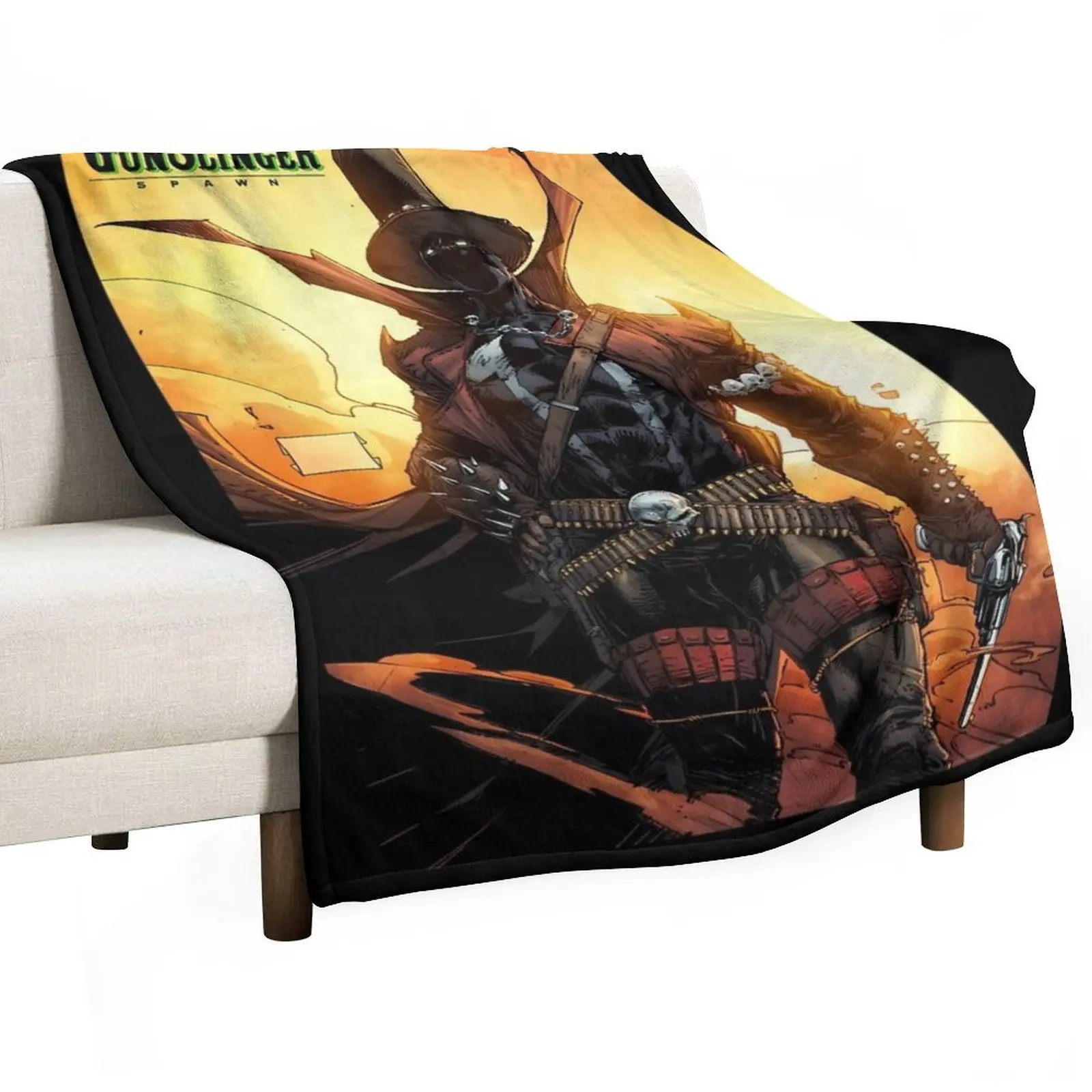 

Spawn GunSlinger 1 Throw Blanket For Decorative Sofa Decorative Throw Softest valentine gift ideas Blankets