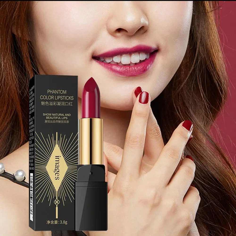 6 Colors Velvet Lipstick Fadeless Pearlescent Glitter Lipstick Lipstick Cosmetics Long-lasting Waterproof Day Red Gift Vale S2O6