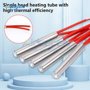 Riscaldatori a cartuccia per stampi elemento riscaldante accenditore tubolare cilindrico per accensione asta calda 6mm/8mm/10mm tubo AC220V 100W 120W 150W 200W