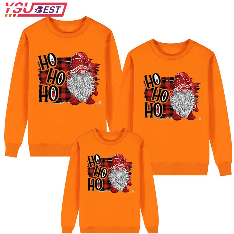 Family Matching Suit Fashion Pullover Autumn Father Son Mother Daughter   Boy  Girl Cotton Clothing Santa Claus Family Clothing