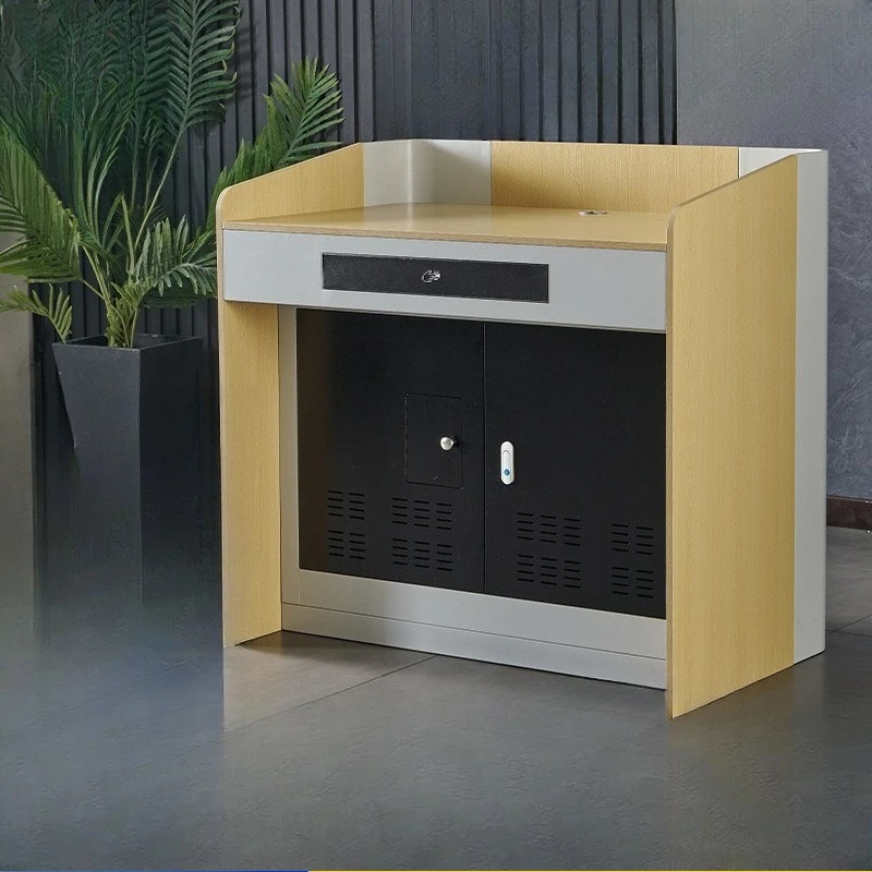 

Multimedia podium training conference podium table host speech table simple and stylish reception desk