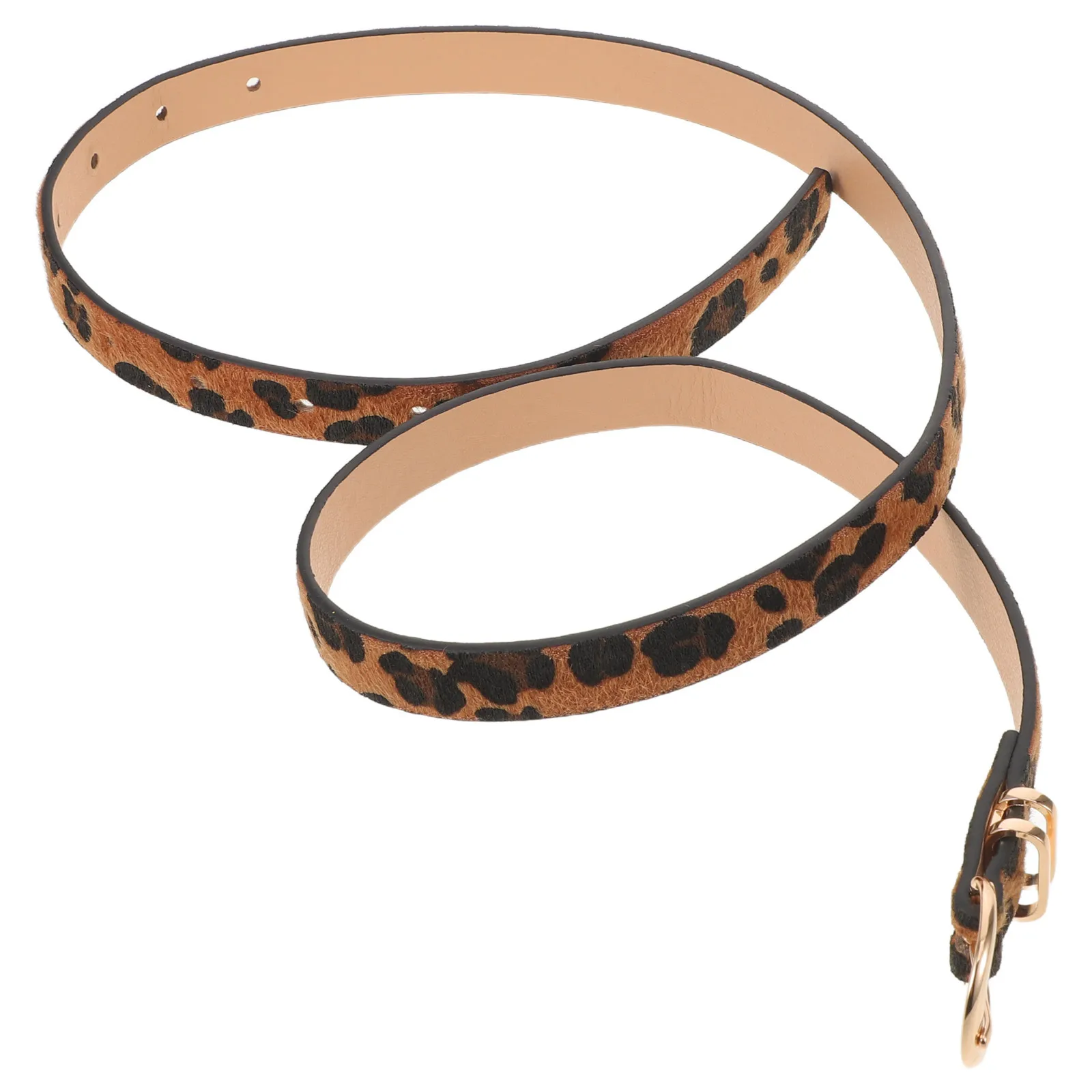 

Leopard Print Belt For Women Soft Faux Wide Waistband Vintage Buckle Adjustable Strap For Jeans Dresses High Waist