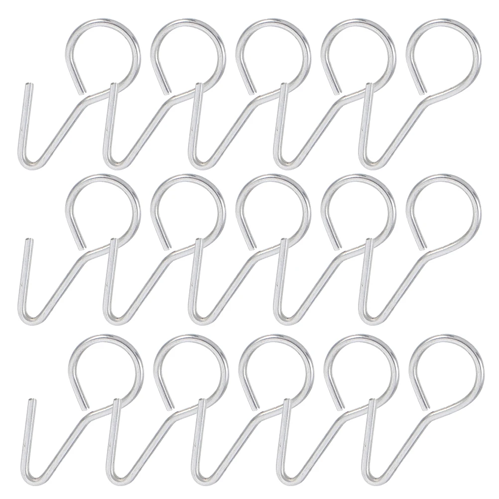 

50pcs S-type Silver Metal Durable Reliable Installation Seat Installation Hooks Seat Hanger RV Trailer Accessories