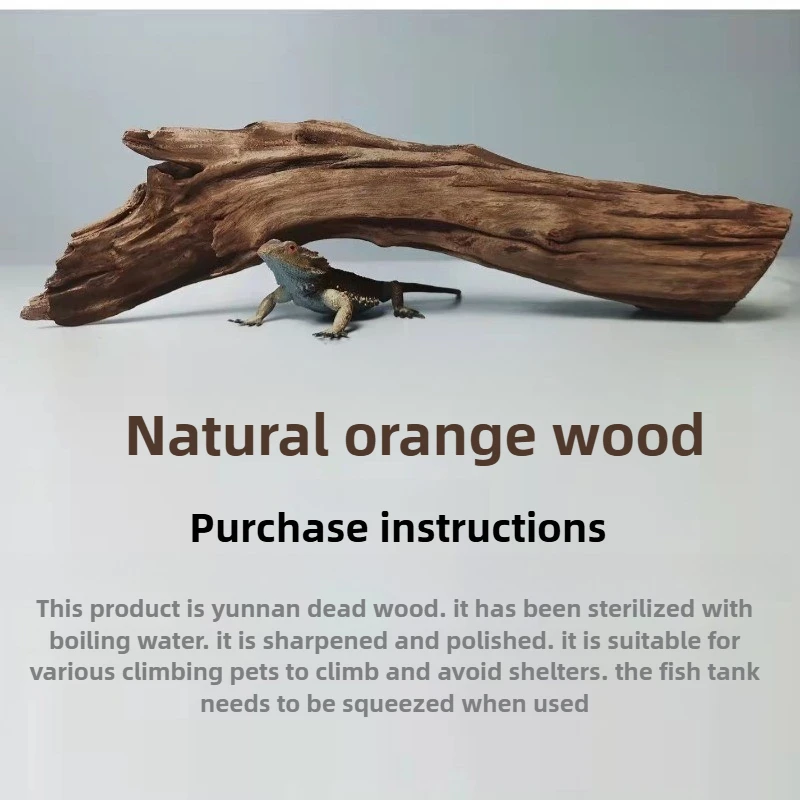 

Natural Driftwood Reptile Hide & Lizard Accessories - Terrarium Decor for Bearded Dragon, Gecko, Snake Climbing Basking Platform