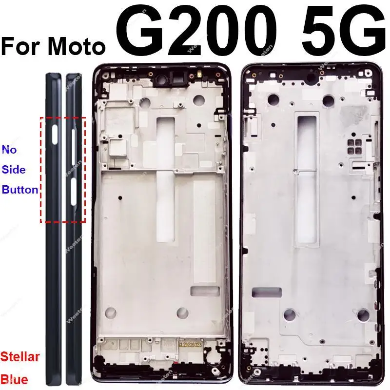 Middle Housing Frame For Motorola MOTO G200 5G Middle Frame Front LCD Cover Bezel Panel Parts