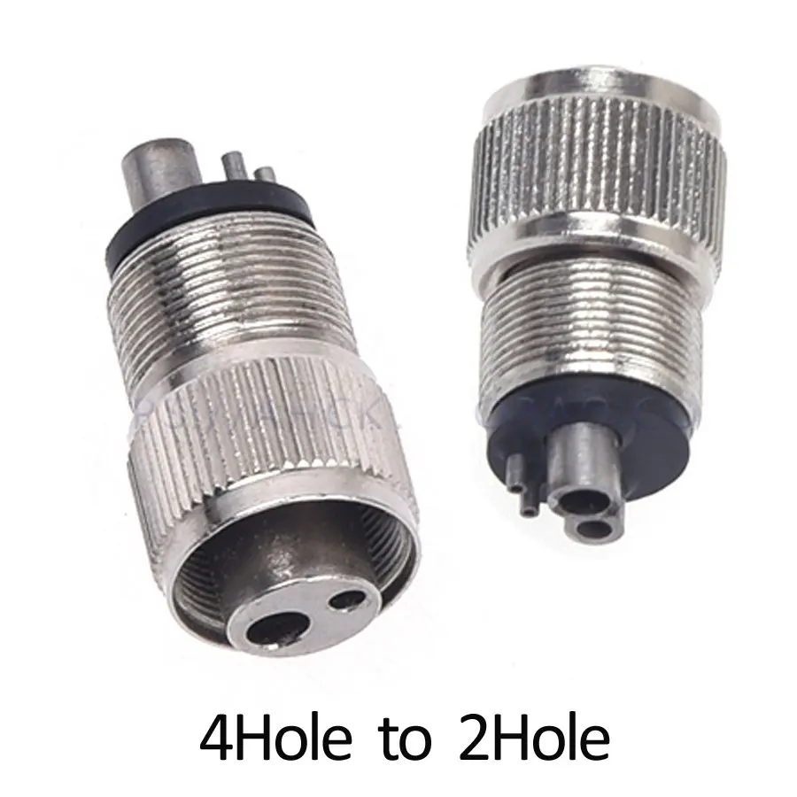 

10pcs Dental High Speed Handpiece Turbine Adapter Changer From 4Holes to 2Holes tubing Connector 2Holes to 4Holes SL1130