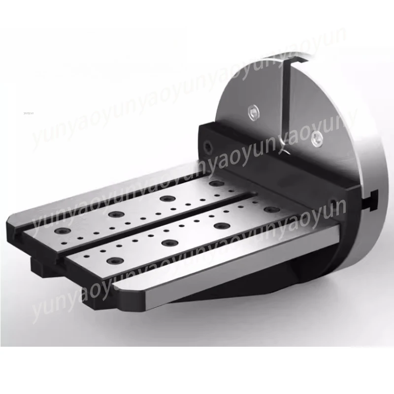 170-200-255mm Extended Single-Sided L-Block, 4th Axis Bridge Plate for CNC Milling Machine, Fixture Tool