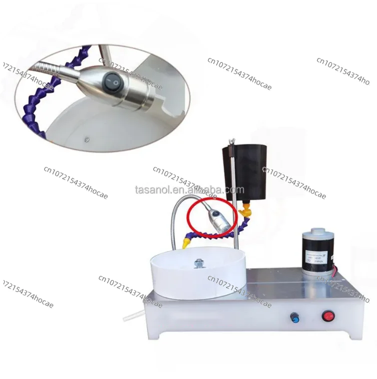 Digital Display Gem Faceting Machine Precision Gemstone Faceting with Digital Angle Manipulator Jewel Flat Grinder 0-3000RPM