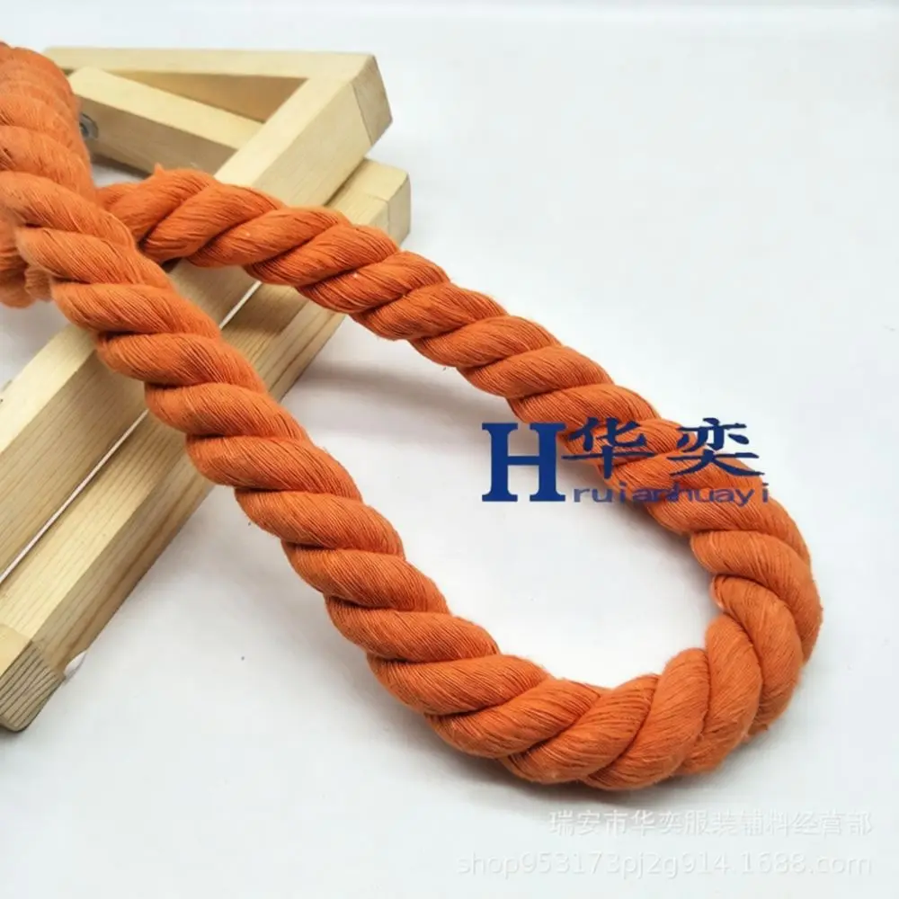 Cotton Cord Three Strand Twisted Rope For Fashion Apparel Decoration Crafts Gift Box Packaging Home Textile Supplies