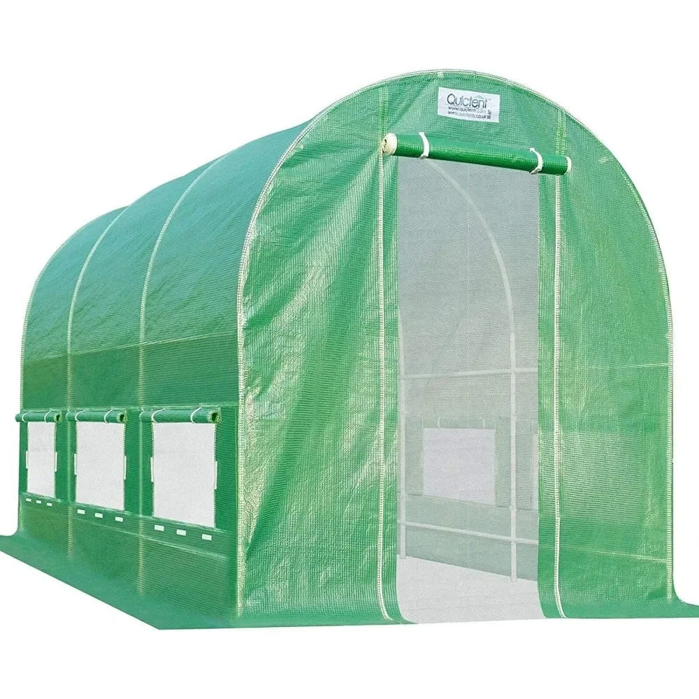 

12x6.6x6.6FT Fast Setup Greenhouse for Outdoors 20-MIN Tool Free Install Walk-in Galvanized Green House