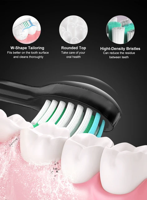 Sonic Electric Toothbrush Smart Ultrasonic Dental Teeth Whitening Rechargeable Adult Tooth Brush Sarmocare S100 With8 Brush Head 2 Sarmocare S100 Sonic Electric Toothbrush, 5 Modes, Wireless Charging, IPX7 – Handle with 8 Heads, or 4-Pack Replacement Heads – view 2