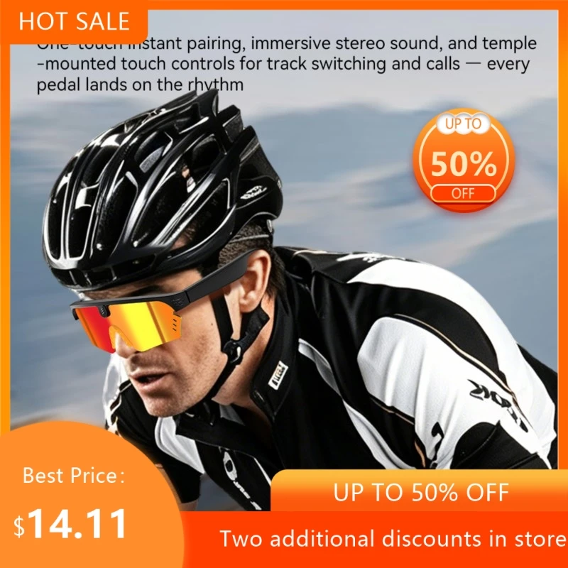 Cycling Outdoor Sports Intelligent Translation Glasses Anti UV Intelligent Music Cycling Windproof Sunglasses 2026 DropShipping