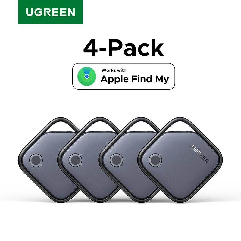 UGREEN Smart Bluetooth Tracker, Keys Finder Item Locator SmartTag Up to 1 Year Battery Phone Finder For Apple Find My (only IOS)