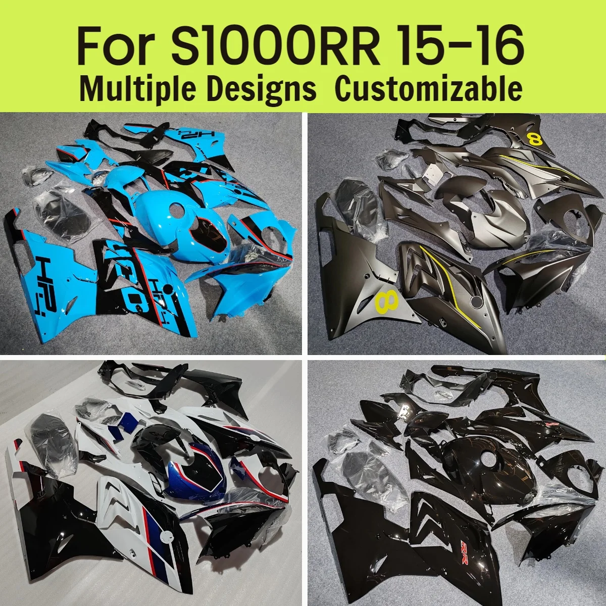 

For BMW S1000RR 2015 2016 Full Fairings S 1000RR 15 16 Motorcycle Plastic Cover Fairing Kit Body Set