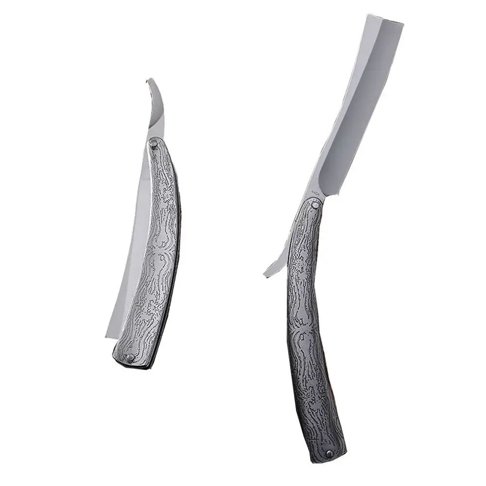 

Stainless Steel Straight Razor Sharp Folding Straight Blades Shaver Heavy Tactile Handle Anti-slip Traditional Barber Tool