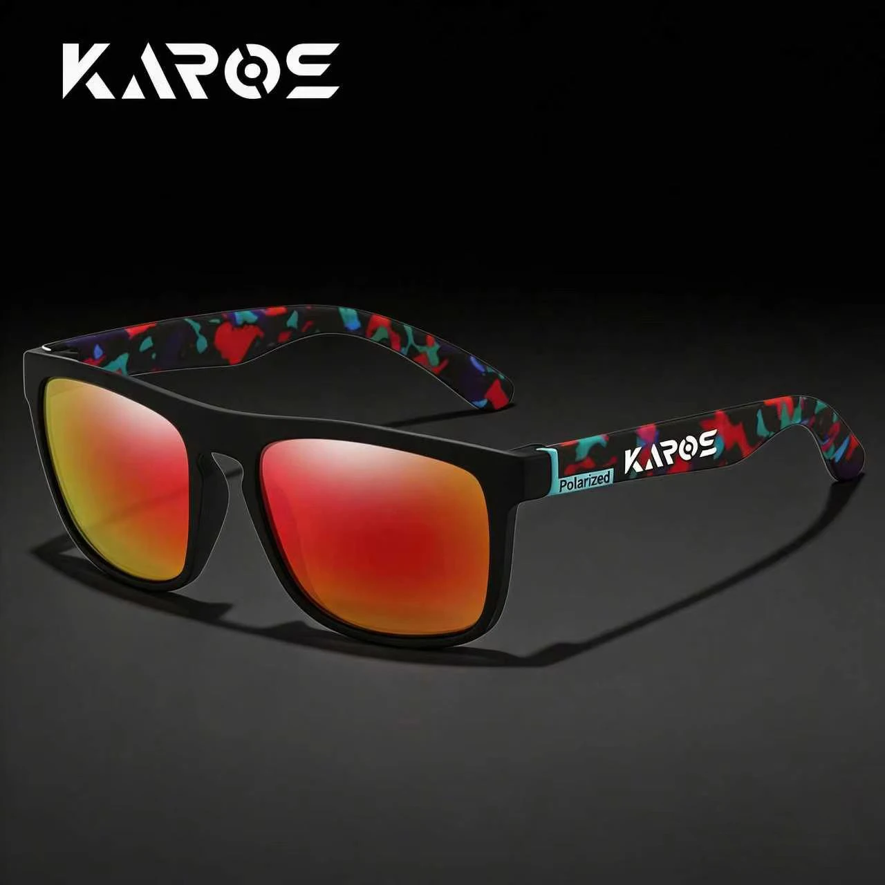 

KAROS Sunglasses Men/Women Polarized Square Mirror Brand Design Luxury UV400 SunShade Unisex Fishing Driving Cycling Hiking