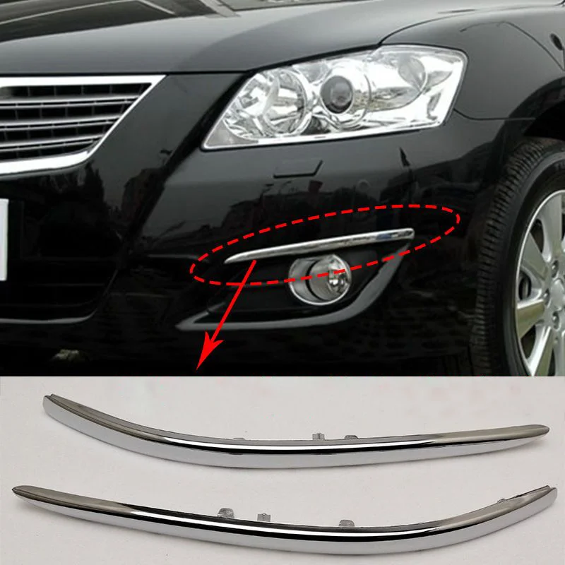 Front Bumper Fog Lamp Chrome Cover Trim For Toyota Camry Aurion 2006 2007 2008 52712-06020 52713-06020