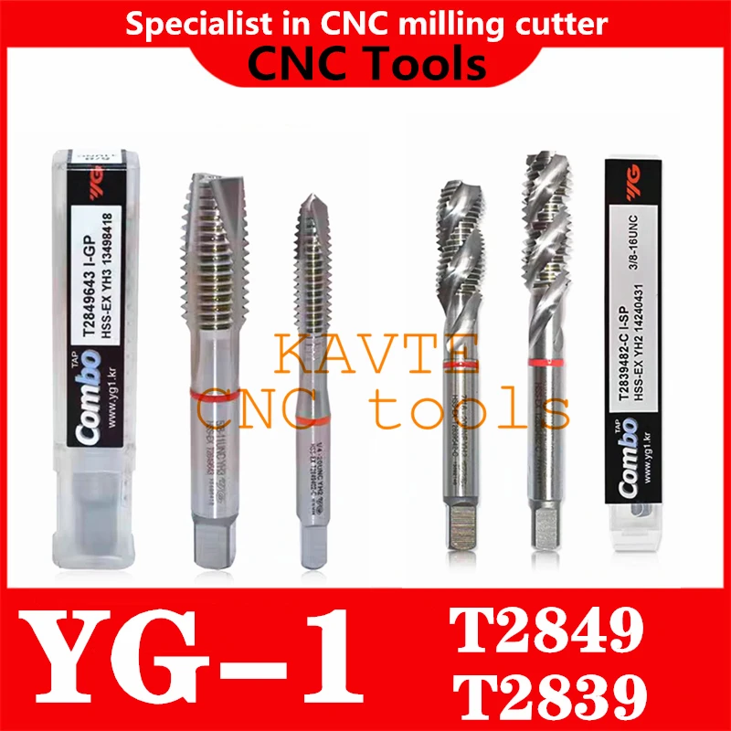 

1/4-20UNC 5/16-18UNC 3/8-16UNC 7/16-14UNC 1/2-13UNC 5/8-11UNC 3/4-10UNC 7/8-9UNC 1-8UNC YG-1 T2839 T2849 Combo HSS-EX spiral Tap