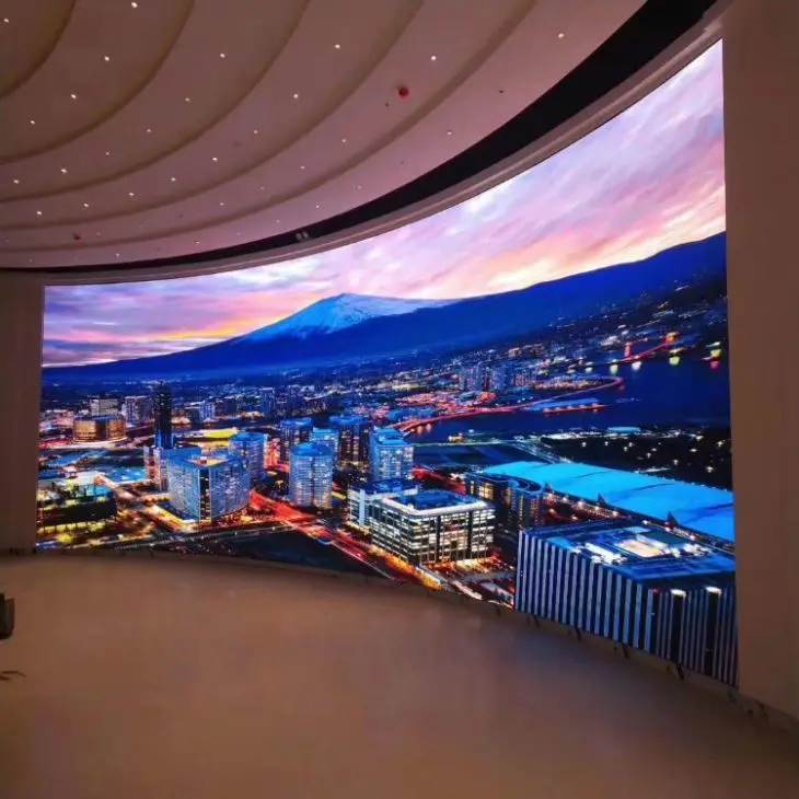 Customized Full Color Flexible Led Advertising Display Curved Module Led Video Wall Screen Panels