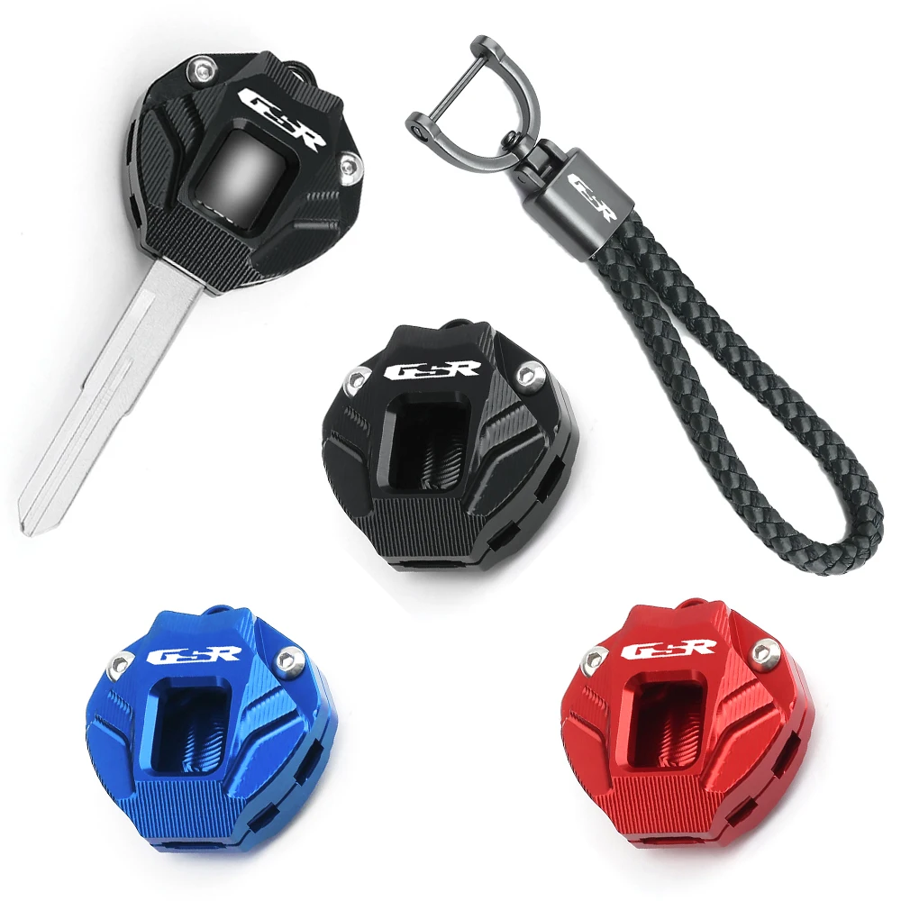 For SUZUKI GSR750 GSR400 GSR600 GSR 750 400 600 250 GSX-S Motorcycle CNC Key Shell Key Case Cover Key Chain Keyring Accessories