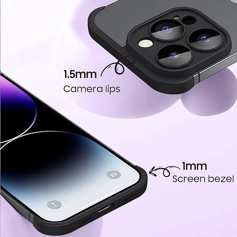 Luxury Silicone Case For Iphone 15 14 13 12 11 Pro Max Shockproof Camera Protection TPU Corner Pad Bumper For Iphone 14 15 Plus