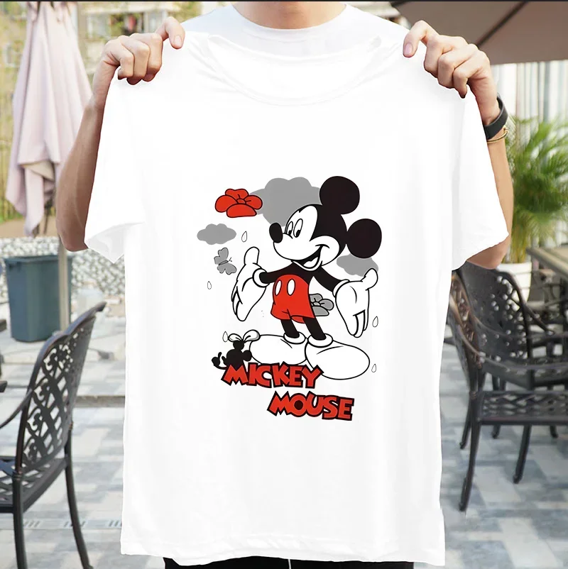 Fashion Korean Loose Tshirt Women Long Sleeve Roung neck Cartoon Disney Mickey T-shirt Woman Tshirt Black & White & Gray