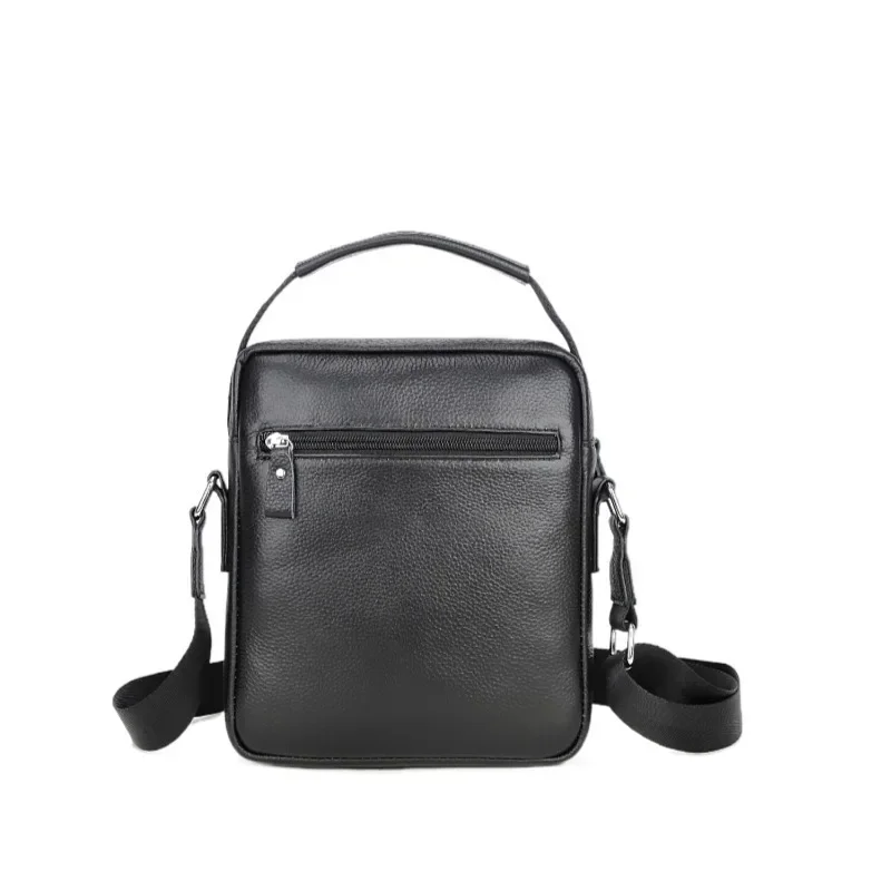New Brand Genuine Leather Man Messenger Shoulder Bags Small Vintage Cowhide Crossbody For Male Men's Casual Tote Handbag