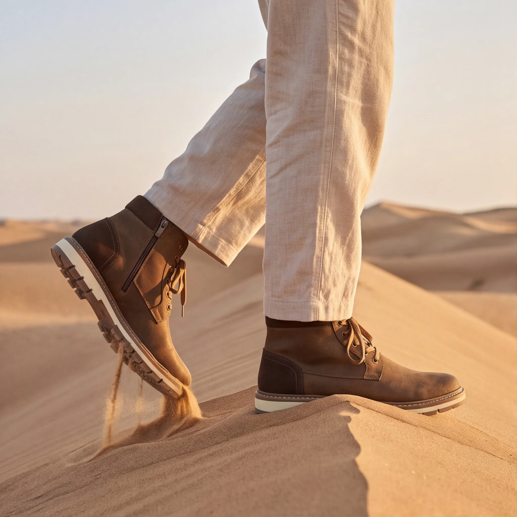 Herrenstiefel, Stiefeletten, Stiefel im Street-Style, Herrenstiefel, Freizeitstiefel, Gummisohle, Polyesterfutter. – Detail 5