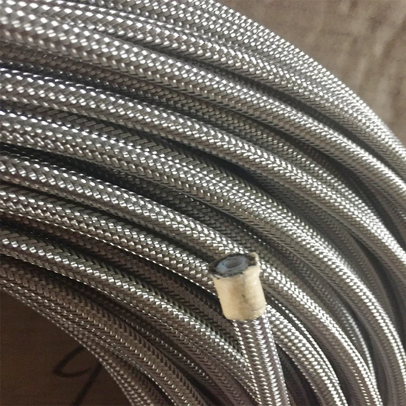 AN3 Motorcycle PTFE Brake Hose Oil Pipe Stainless Steel Braided Brake Line Universal Racing Flexible Hydraulic Pipe ID:3.2mm