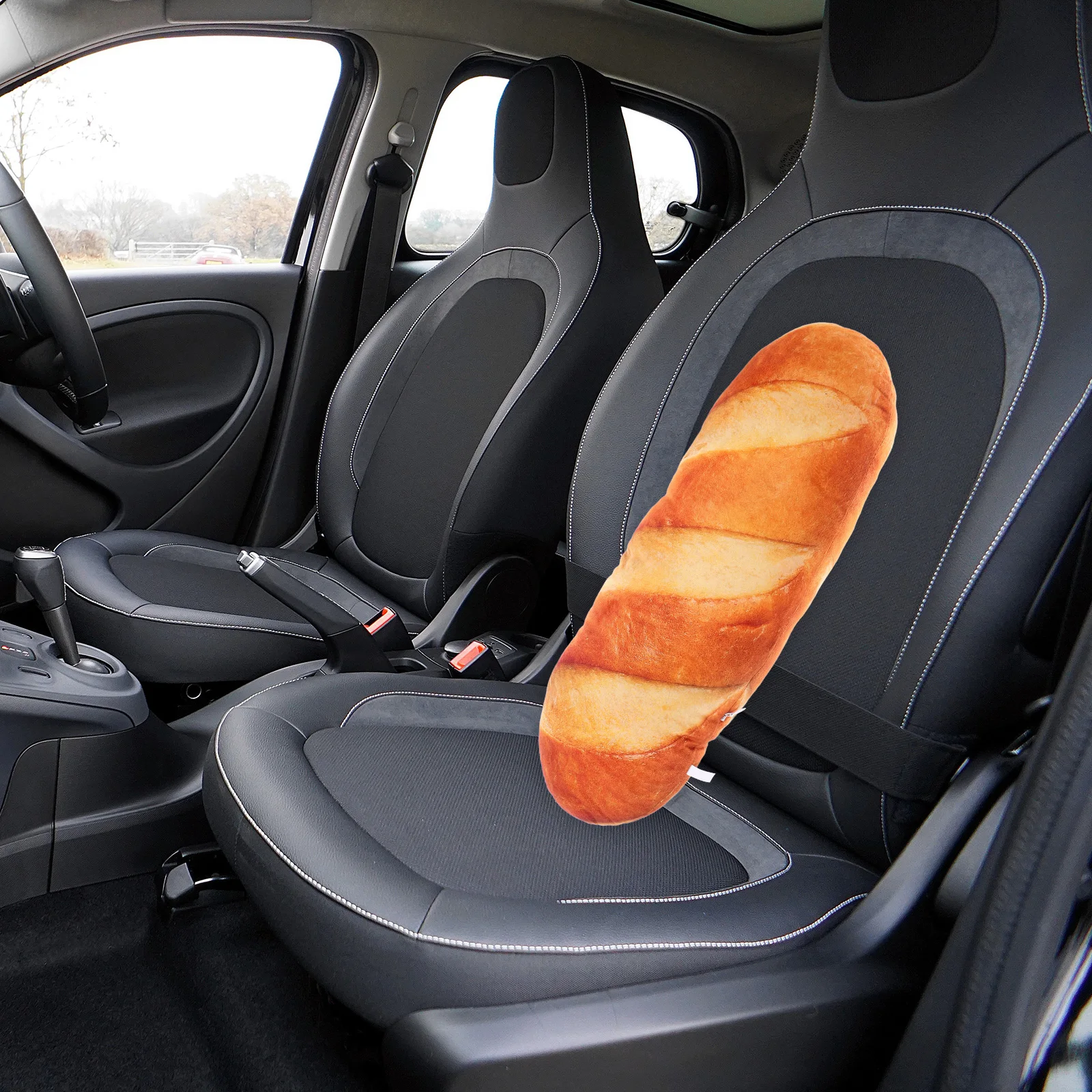 

Bread Pillow Realistic Food Appearance Soft Cozy Texture Comfortable Support Home Office Car Decor Baguette Cushion Funny