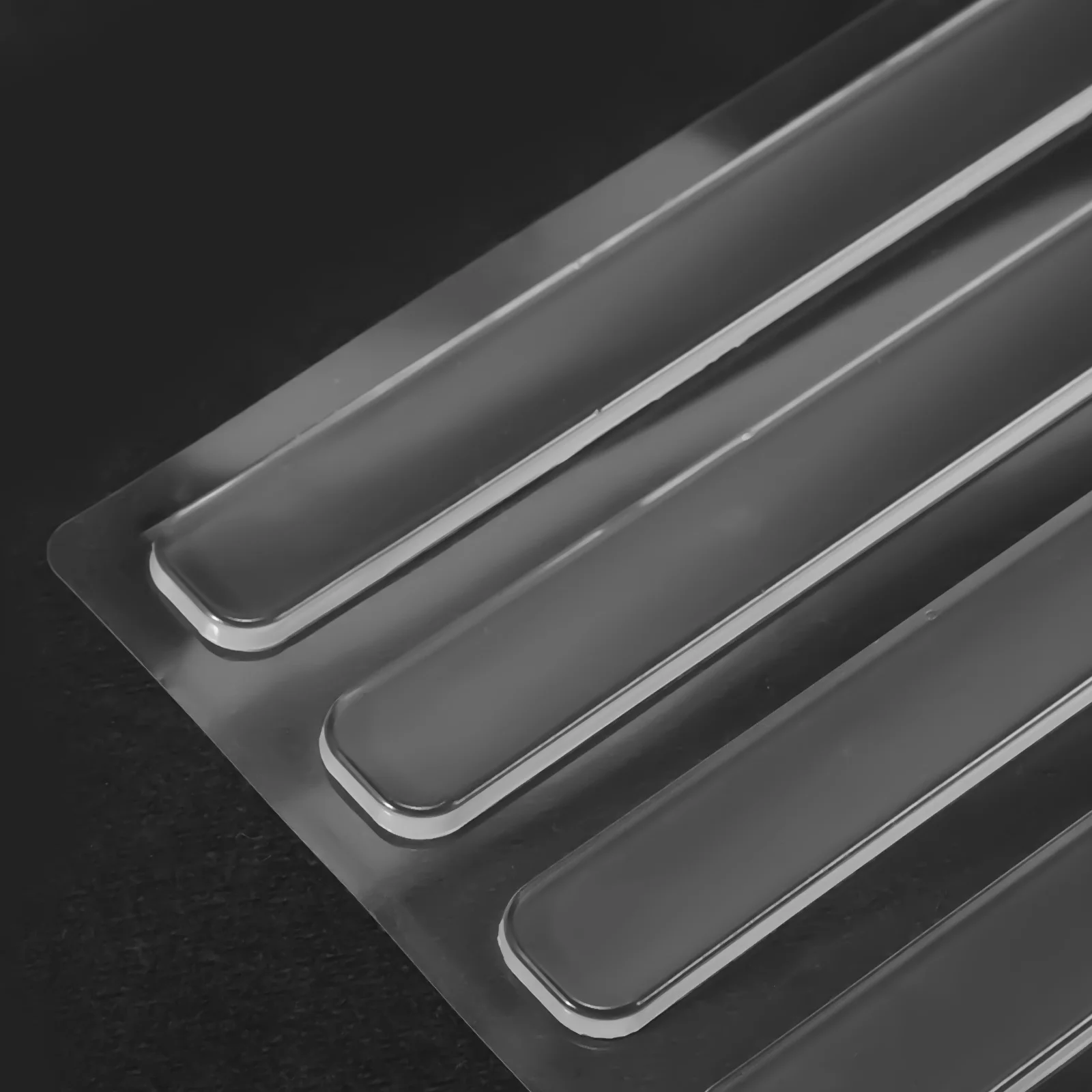 

14Pcs Cabinet Door Bumper Strips Silicone Pads for Drawers Glass Tabletops Non-Slip Protection Bumper Pads Silicone Bumpers