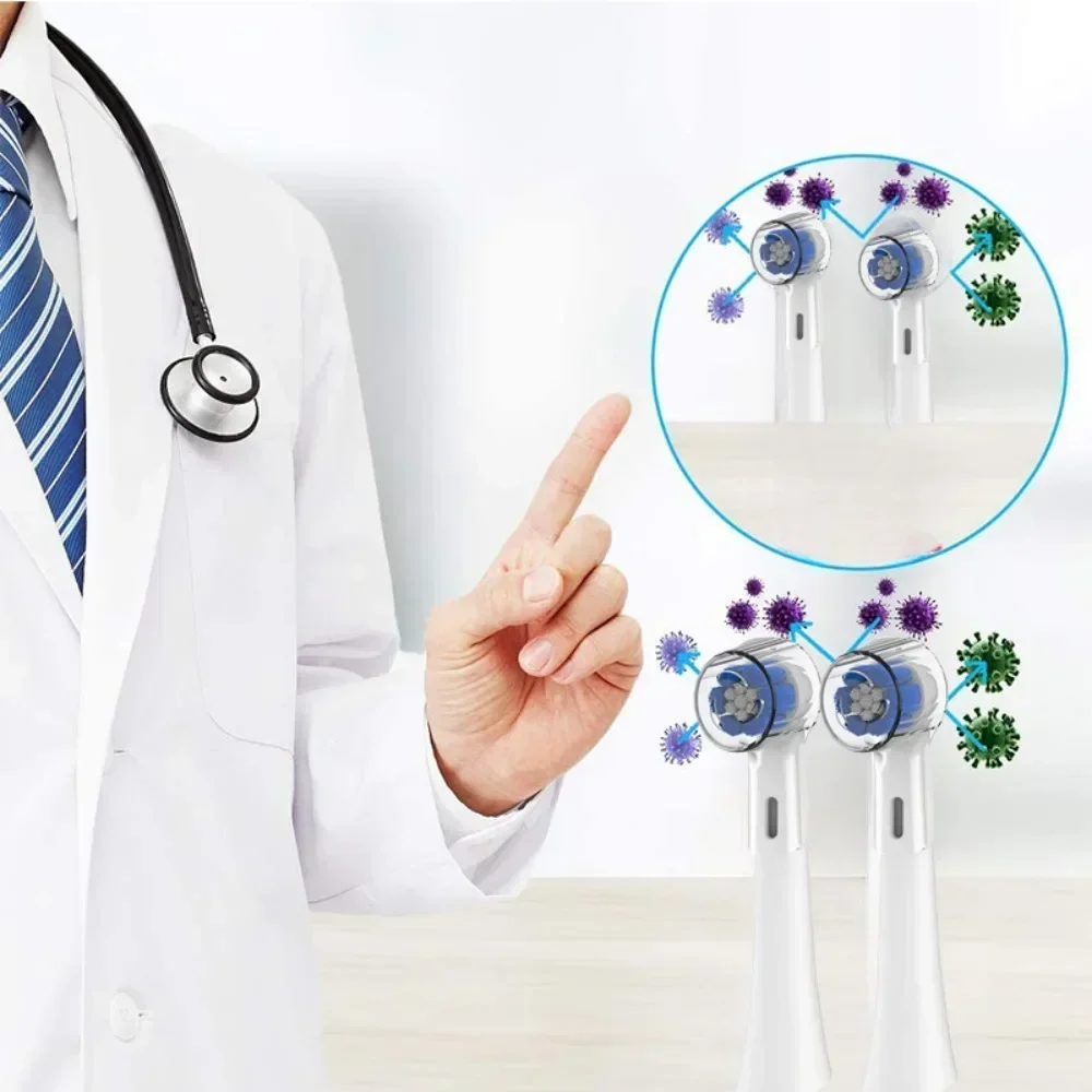 

Toothbrush Heads Dustproof Cover Compatible with Oral B,Fits for Oral-B IO Series,Pro 1000,1500,5000,7500 Toothbrush