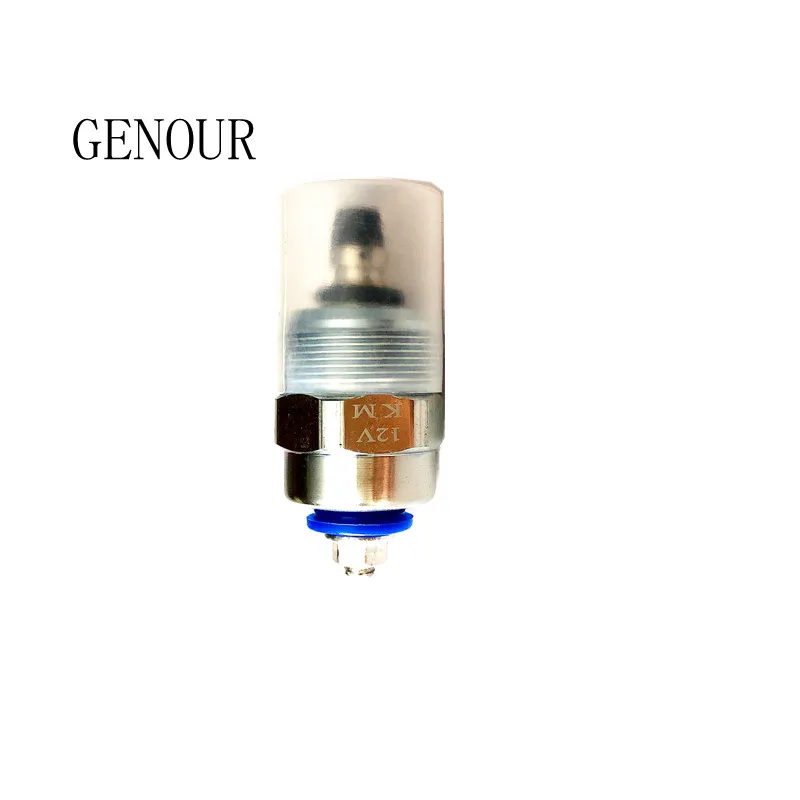 12V Oil Cut off Solenoid Valve For Generator 178F 186F Air-cooled Diesel Engine Fuel Injection Pump 5KW 6.5KW 10KW Spare Parts 6