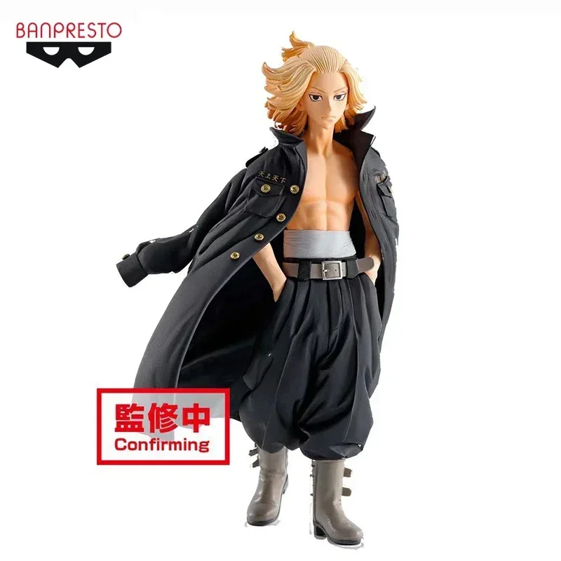 Em estoque original genuíno tokyo revengres mikey manjiro sano bandai anime modelo brinquedos figura de ação presentes ornamentos meninos crianças wy