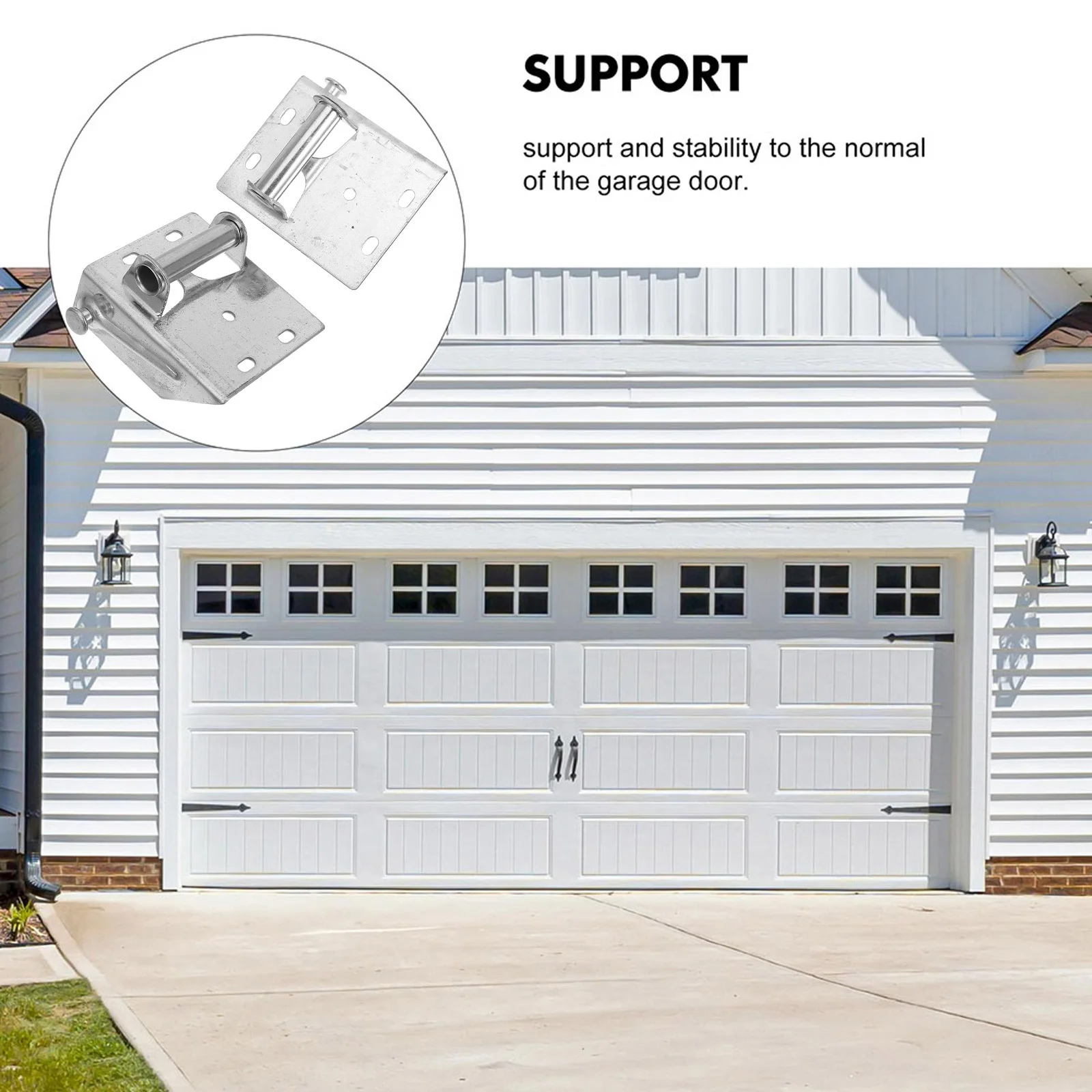 

2Pcs Garage Door Bracket Heavy Duty Iron Lifting Bracket for Residential Garage Doors Bottom Section Replacement Easy Install