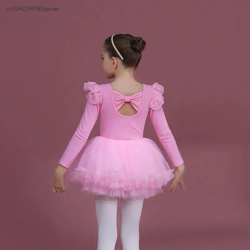 Justaucorps de danse de Ballet pour filles, jupes Tutu, 2 pièces, vêtements de princesse de noël pour fête d'anniversaire d'automne, spectacle sur scène professionnel