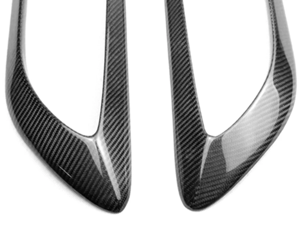 2PCS For Ferrari California Dry Carbon Fibre Front Bumper Decoration Splitter Spoiler Protector Car Styling Auto Accessories