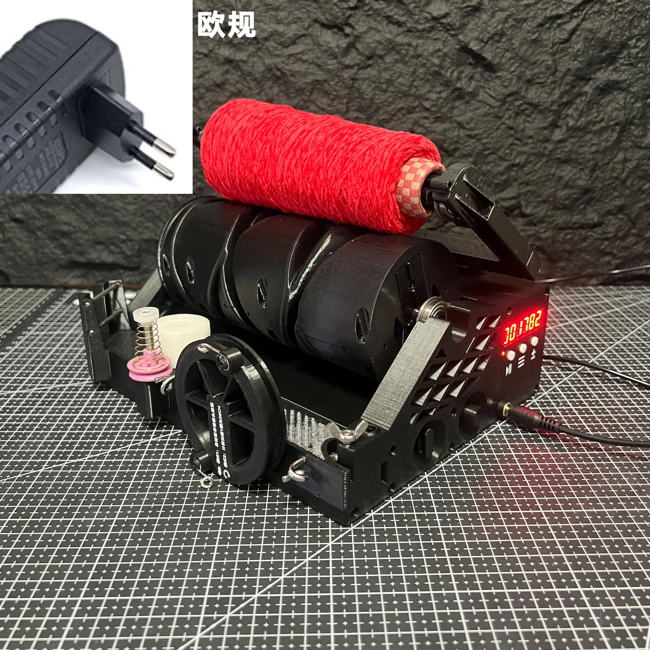 Portable Desktop Electric Yarn Rewinder Mini Yarn Winding Machine With Length Counter & Weight Detection Function
