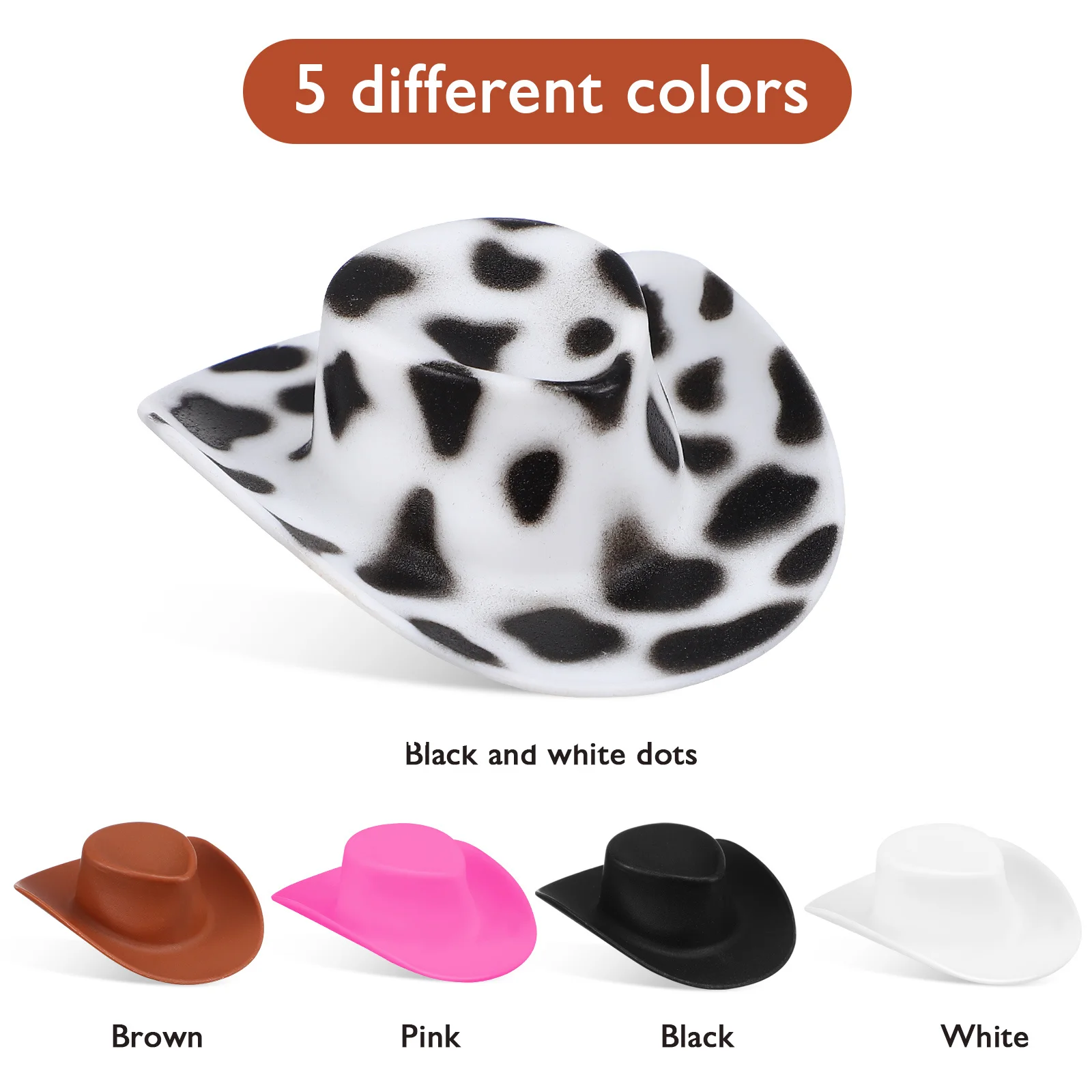 40 قطعة قبعات الجاز الصغيرة قبعات بلاستيكية مصغرة للحرف اليدوية كعكة القبعات العالية قبعة صغيرة ديكور اكسسوارات الحفلات قبعة صغيرة