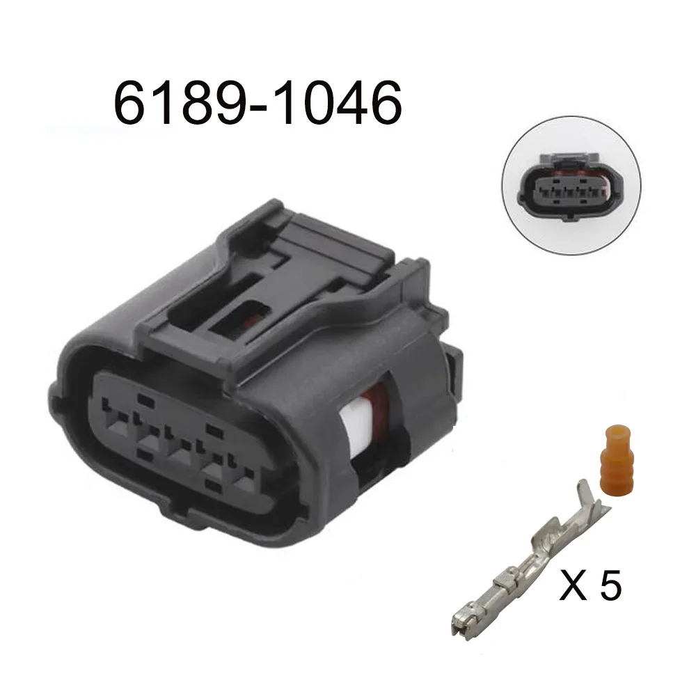 

100SET 6189-1046 auto Waterproof connector 5 pin automotive Plug famale male socket Includes terminal seal