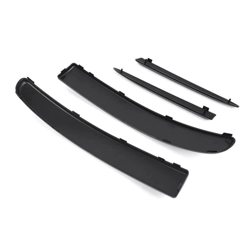 4PCS Front Bumper Upper Grill Moulding Trim For Fiat 500 2007-2015 735455041 735455042 735455056 735455057 Accessories